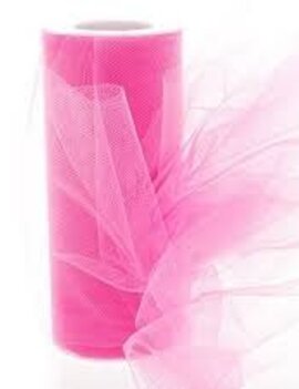 Tulle- Hot Pink 6" X 25YD