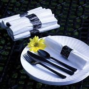 25ct Rolled Cutlery Set -Silver