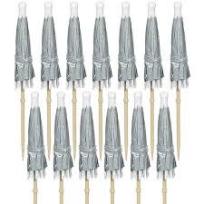 Parasol Picks- Silver 120ct