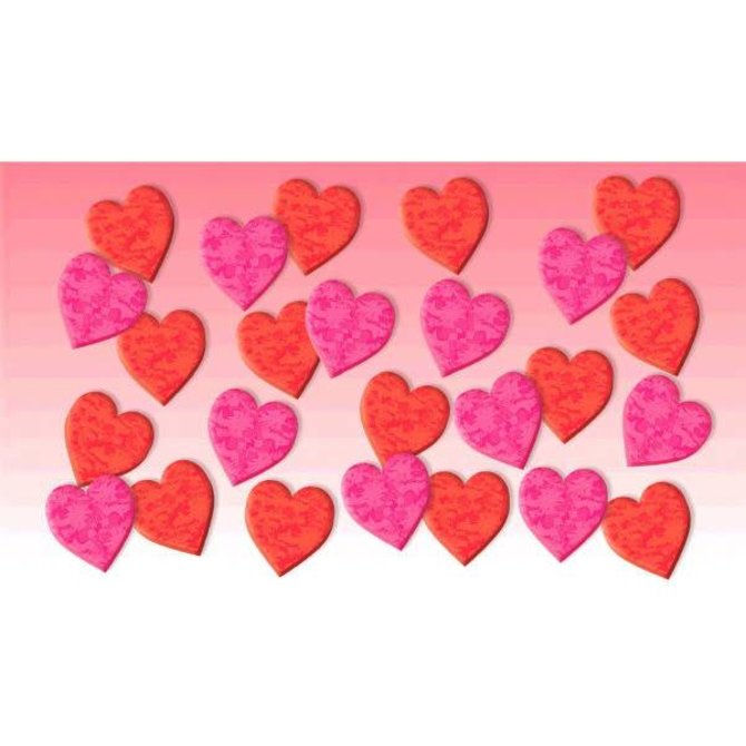 Amscan Valentines Day Glitter Foam Craft Hearts
