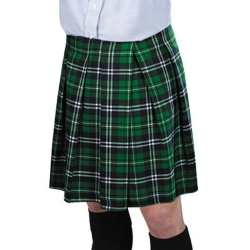 Adult Green Plaid Kilt -Standard Size