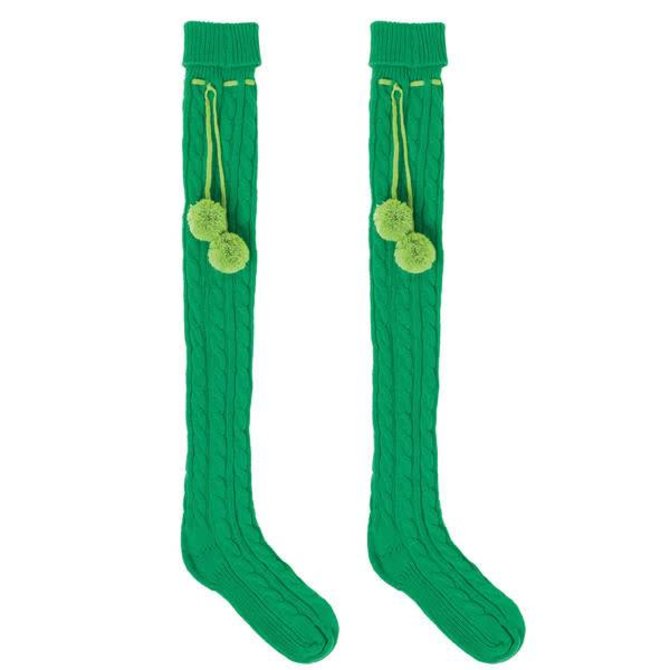 green boot socks