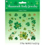 Shamrock Glitter Body Jewelry 17 pieces