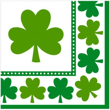 Lucky Shamrocks Luncheon Napkins 16ct