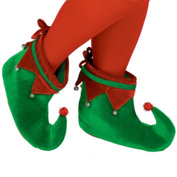 Green & Red Elf Shoes