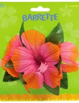 Pink Hibiscus Barrette