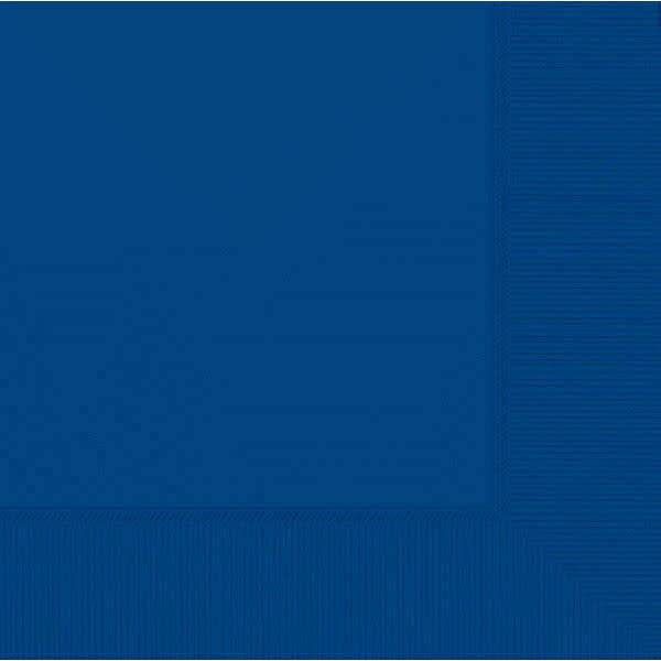 Dark Blue 2-Ply Beverage Napkins- 50 count