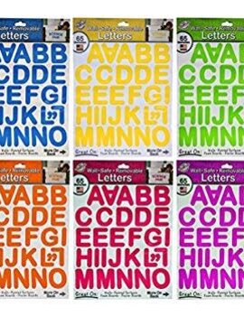 Wall Safe Removable Letters- Yellow