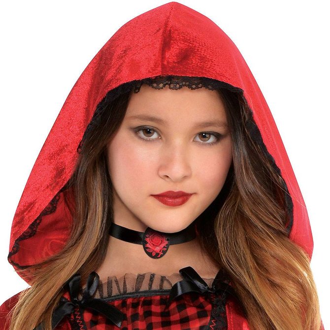 Girls Gothic Riding Hood