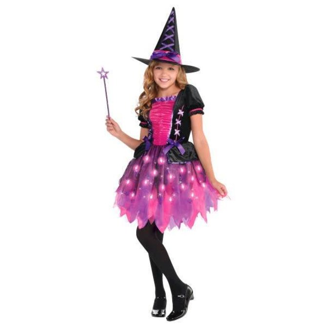 Girls Light-Up Sparkle Witch (#208)