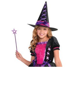 Girls Light-Up Sparkle Witch (#208)