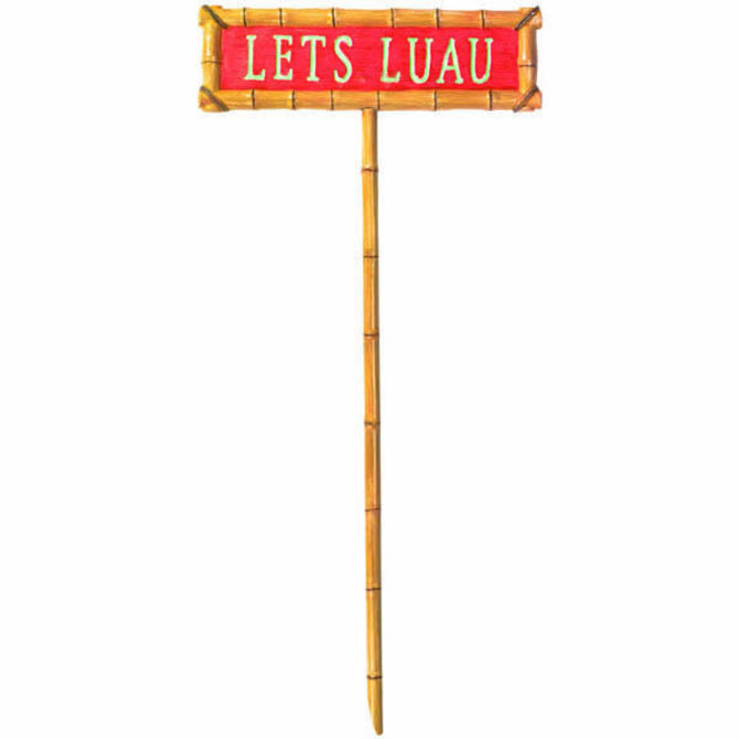 3-D Luau Yard Sign