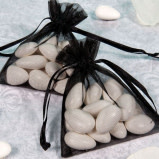 Black Organza Bags-24ct