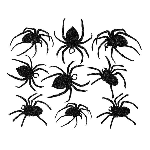 Glitter Paper Spider Cutouts - POP! Party Supply