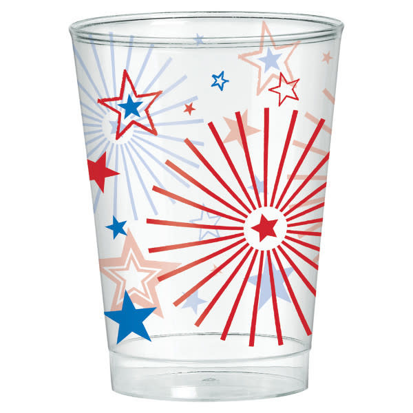 Patriotic Plastic Tumblers, 10oz, 40ct