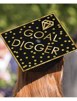 Goal Digger Grad Cap Decorating Kit
