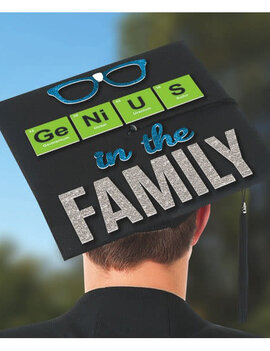 Genius in the Family Grad Cap Decorating Kit