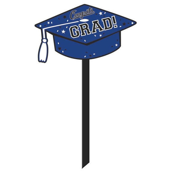 Lawn Sign Grad - Blue