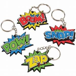 Superhero Keychains, 12ct