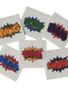 Superhero Tattoos, 144ct