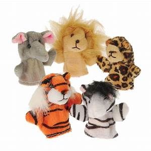 finger puppet of wild animals