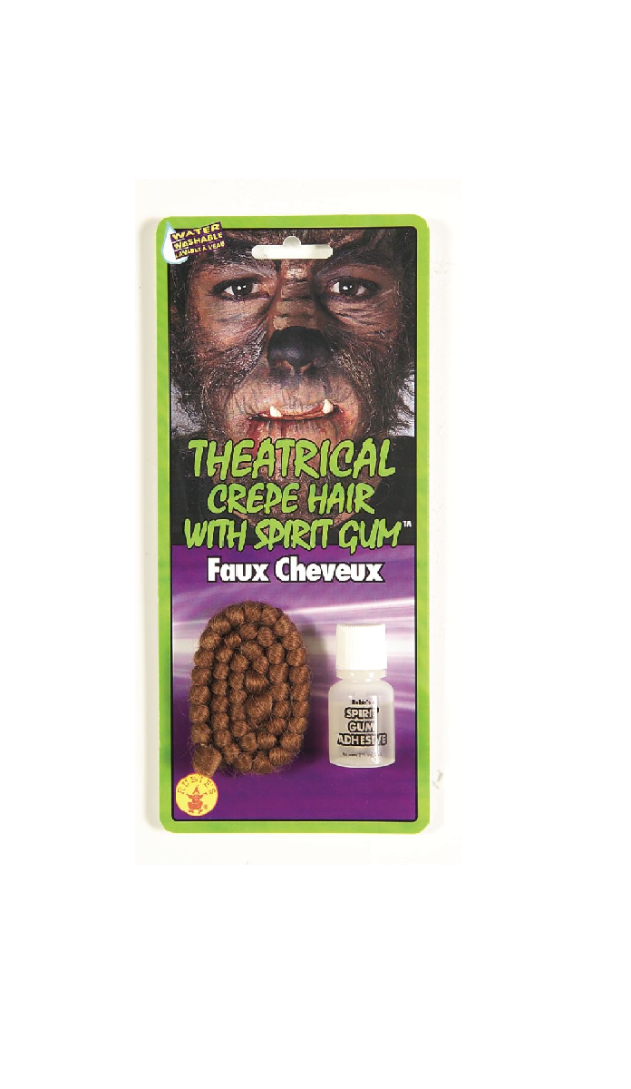 Light Brown Hair and Spirit Gum