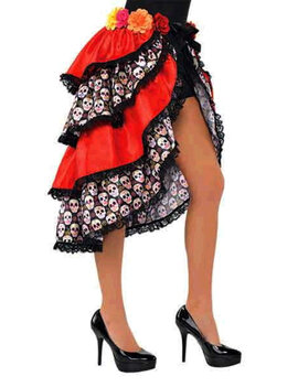 Tie-On Bustle - Adult Standard, Day of The Dead