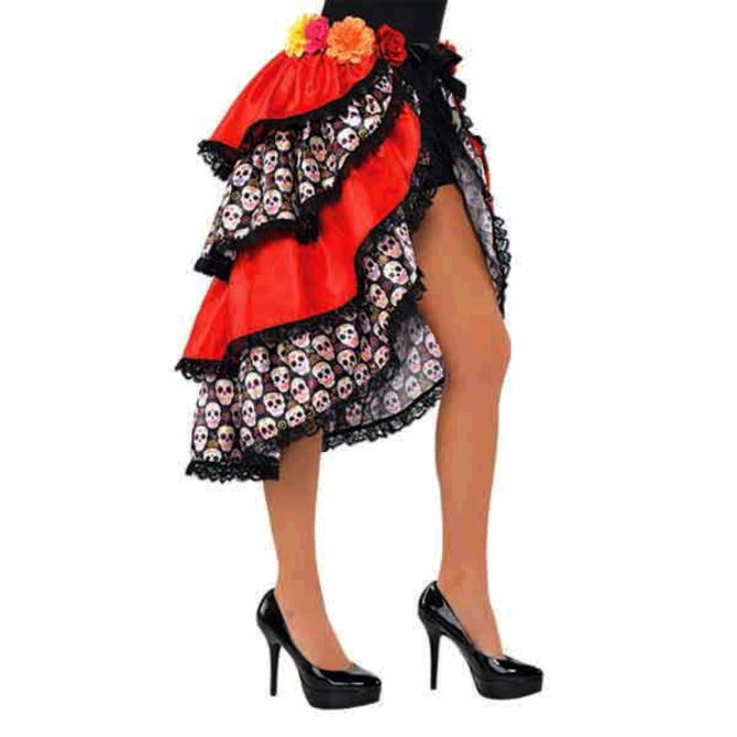 Tie-On Bustle - Adult Standard, Day of The Dead