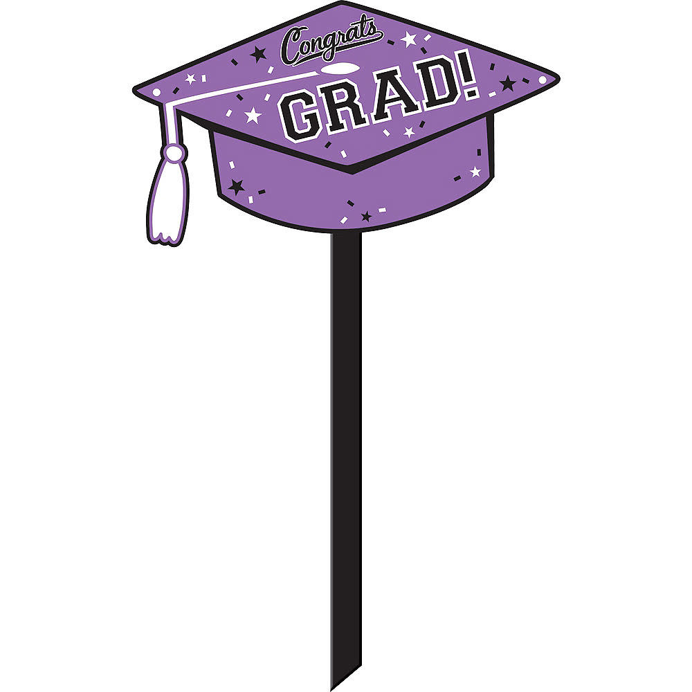 Lawn Sign Grad - Purple