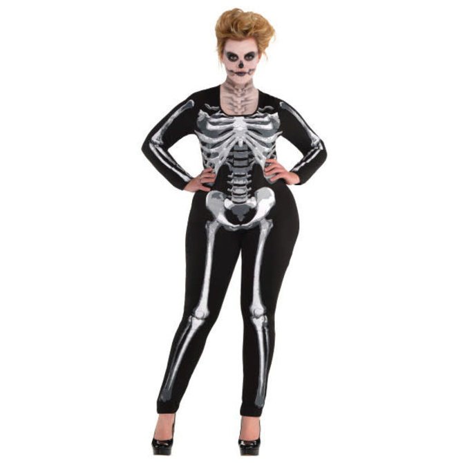 **Adult Black and Bone Catsuit