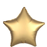 Chrome Gold Star Foil Balloon, 19"