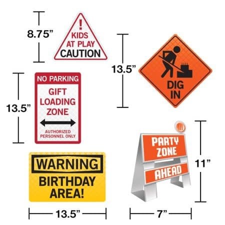 Big Dig Construction Decorating Kit, 5 Pieces