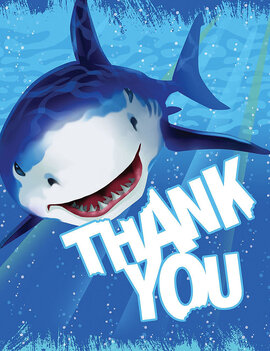 Shark Splash Thank Yous, 8ct