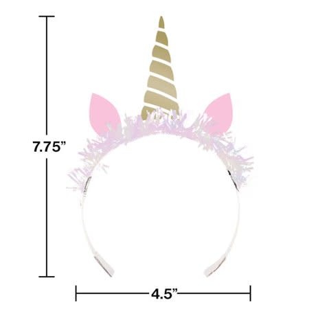 Unicorn Sparkle Tiara with Fringe, 8ct