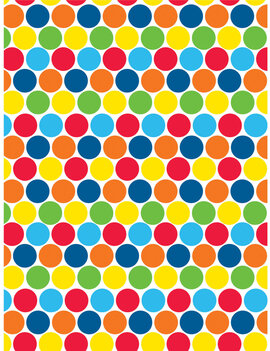 Rainbow Polka Dots Photo Backdrop, 72" x 54"
