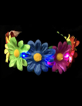 Light-Up Rainbow Flower Halo