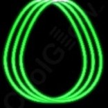 Glow Necklace Green, 22"- 50ct