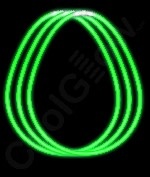 Glow Necklace Green, 22"- 50ct