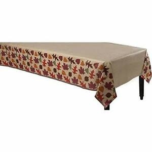 Autumn Traditions Paper Table Cover, 54" x 108"
