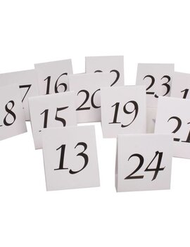 Table Number Tent Place Cards 13-24