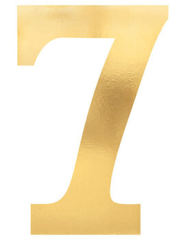 Small Metallic Gold Foil Board Cutouts- 7, 6ct