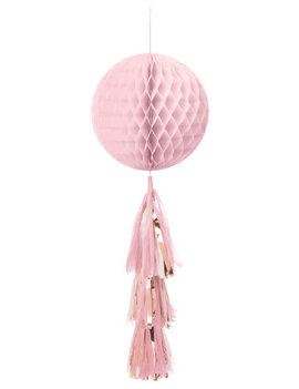 Honeycomb Ball w/ Tail - Rose Gold/Blush
