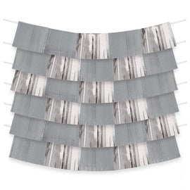 Foil Decorating Backdrop - Silver
