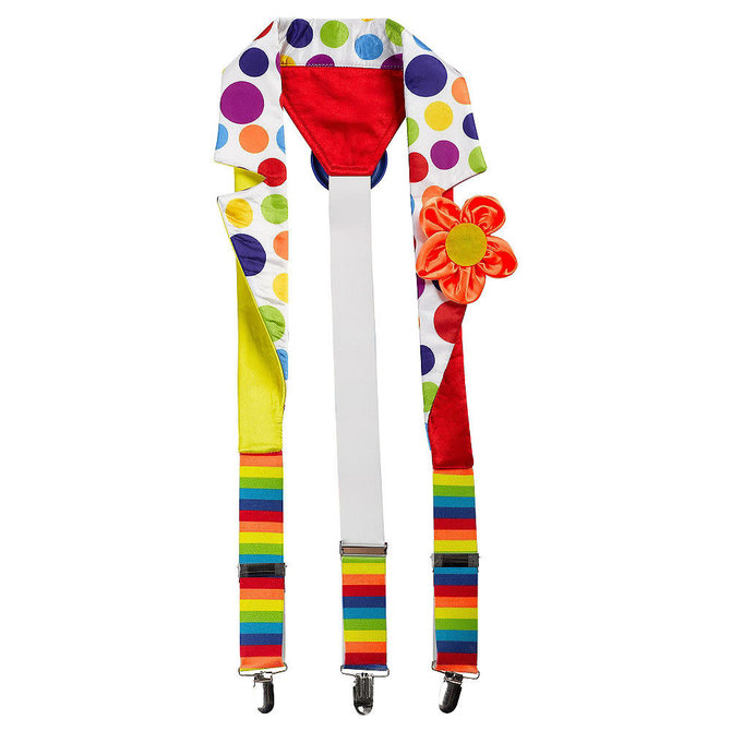 Deluxe Clown Suspenders - Adult Standard
