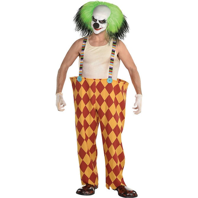 Scary Clown Hoop Pants w/ Suspenders - Adult Standard - POP! Party Supply