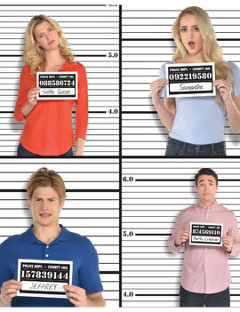 Photo Booth Line Up Scene Setters® w/ Props