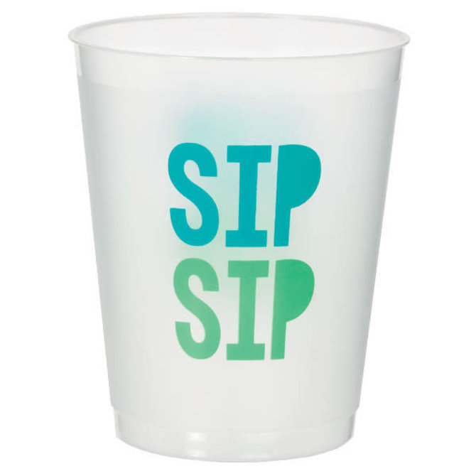 Shimmering Party Frosted Stadium Cups, 14 oz. - 8ct