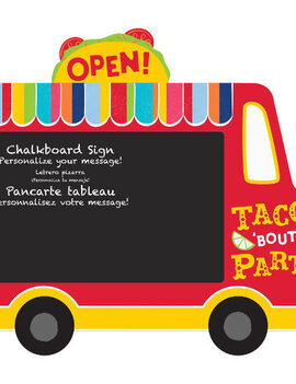 Taco Truck Chalkboard Easel Sign