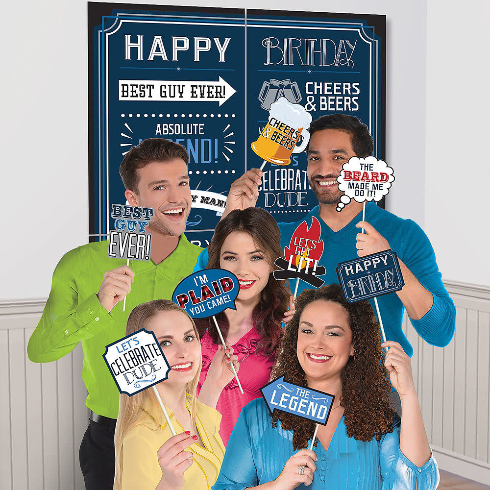 Happy Birthday Man Scene Setters® with Props