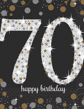 Sparkling Celebration 70 Luncheon Napkins, 16ct